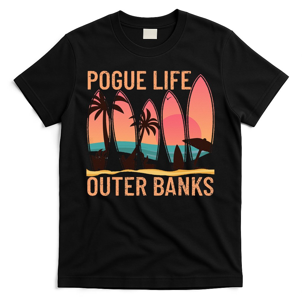 Pogue Life Outer Banks Beach Sunset Surfing Pogue Life T-Shirt