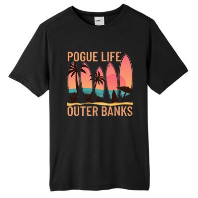 Pogue Life Outer Banks Beach Sunset Surfing Pogue Life Tall Fusion ChromaSoft Performance T-Shirt