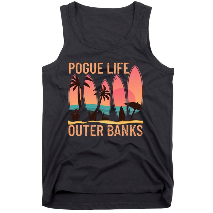 Pogue Life Outer Banks Beach Sunset Surfing Pogue Life Tank Top