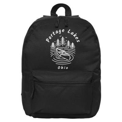 Portage Lakes Ohio 16 in Basic Backpack