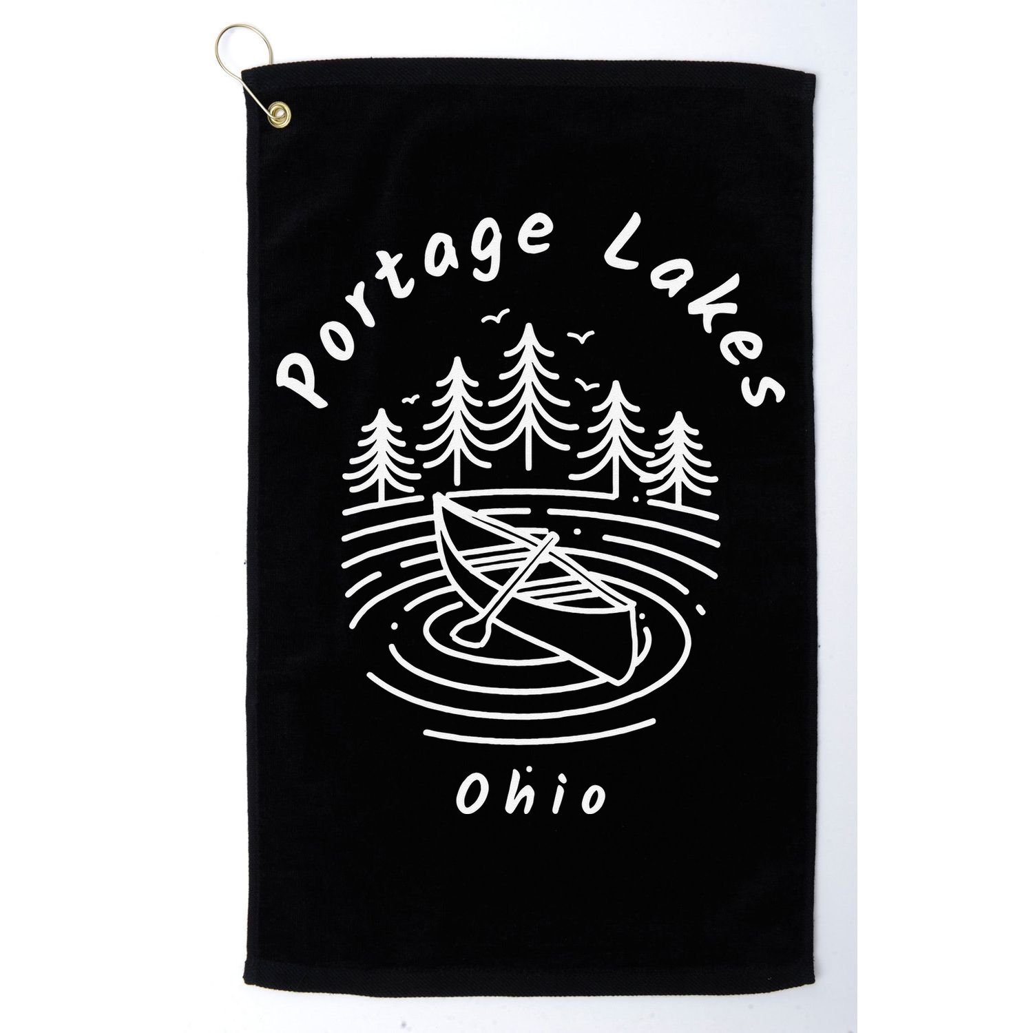 Portage Lakes Ohio Golf Towel