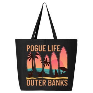 Pogue Life Outer Banks Beach Sunset Surfing 25L Jumbo Tote