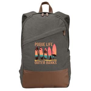 Pogue Life Outer Banks Beach Sunset Surfing Cotton Canvas Backpack