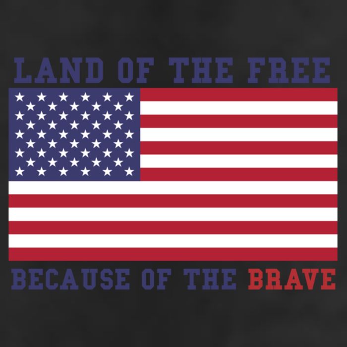 Patriotic Land Of The Free Because Of The Brave Meaningful Gift Cool Comfort Performance Bucket Hat