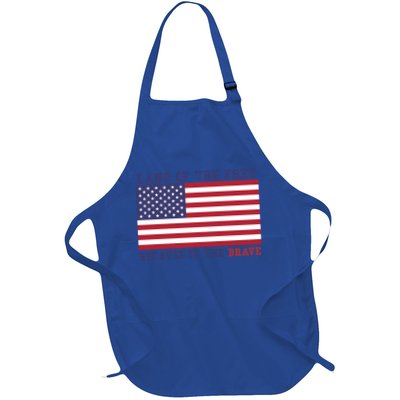 Patriotic Land Of The Free Because Of The Brave Meaningful Gift Apron