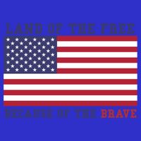 Patriotic Land Of The Free Because Of The Brave Meaningful Gift Button