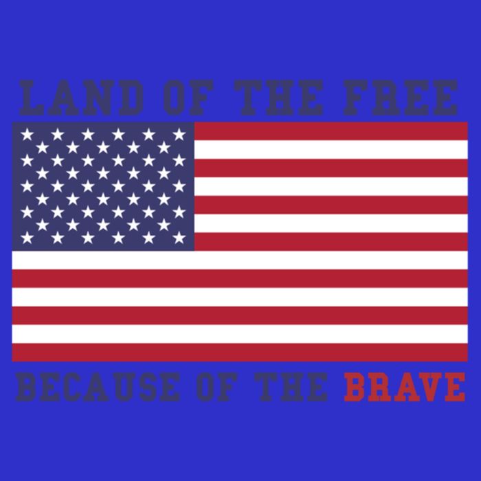Patriotic Land Of The Free Because Of The Brave Meaningful Gift Button