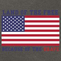 Patriotic Land Of The Free Because Of The Brave Meaningful Gift Cotton Canvas Backpack