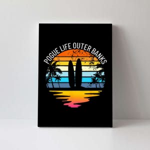 Pogue Life Outer Banks Retro Sunset Surfing OBX Pogue Life Canvas