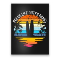 Pogue Life Outer Banks Retro Sunset Surfing OBX Pogue Life Poster