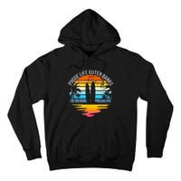 Pogue Life Outer Banks Retro Sunset Surfing OBX Pogue Life Tall Hoodie