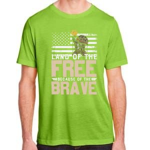 Patriot Land Of The Free Because Of The Brave Funny Gift Adult ChromaSoft Performance T-Shirt