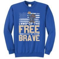 Patriot Land Of The Free Because Of The Brave Funny Gift Sweatshirt