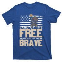 Patriot Land Of The Free Because Of The Brave Funny Gift T-Shirt