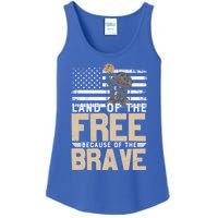 Patriot Land Of The Free Because Of The Brave Funny Gift Ladies Essential Tank