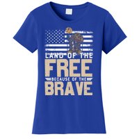 Patriot Land Of The Free Because Of The Brave Funny Gift Women's T-Shirt