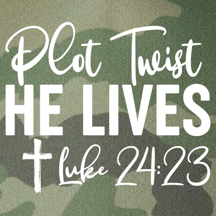 Plot Twist He Lives Luke 24:23 Legacy Tie Dye Trucker Hat