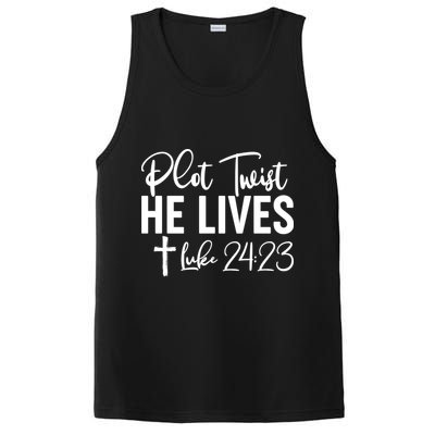 Plot Twist He Lives Luke 24:23 PosiCharge Competitor Tank