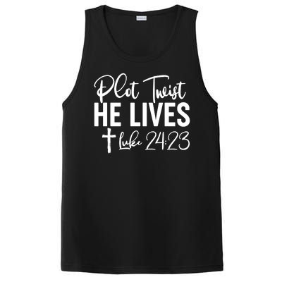 Plot Twist He Lives Luke 24:23 PosiCharge Competitor Tank