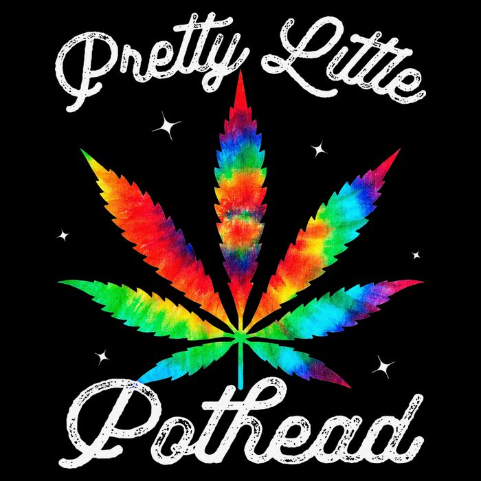 Pretty Little Pothead Weed Canabias 420 Marijuana Weed Cooling Performance Crew T-Shirt