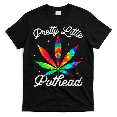 Pretty Little Pothead Weed Canabias 420 Marijuana Weed T-Shirt