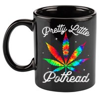 Pretty Little Pothead Weed Canabias 420 Marijuana Weed 11oz C Handle Ceramic Mug