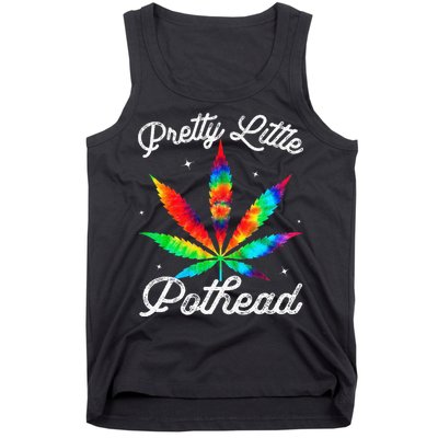 Pretty Little Pothead Weed Canabias 420 Marijuana Weed Tank Top