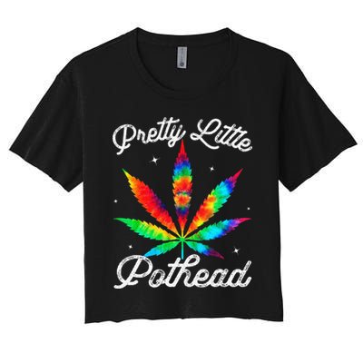 Pretty Little Pothead Weed Canabias 420 Marijuana Weed Crop Top