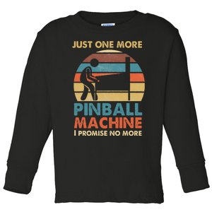 Pinball Lovers Pub Sports Pinball Toddler Long Sleeve Shirt