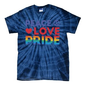 Peace Love Pride Tie-Dye T-Shirt