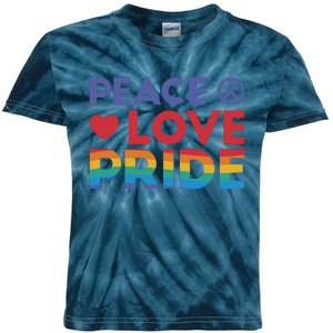 Peace Love Pride Kids Tie-Dye T-Shirt