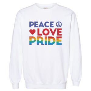 Peace Love Pride Garment-Dyed Sweatshirt