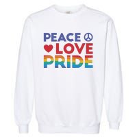 Peace Love Pride Garment-Dyed Sweatshirt