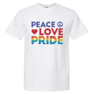 Peace Love Pride Garment-Dyed Heavyweight T-Shirt