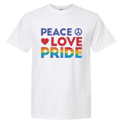 Peace Love Pride Garment-Dyed Heavyweight T-Shirt