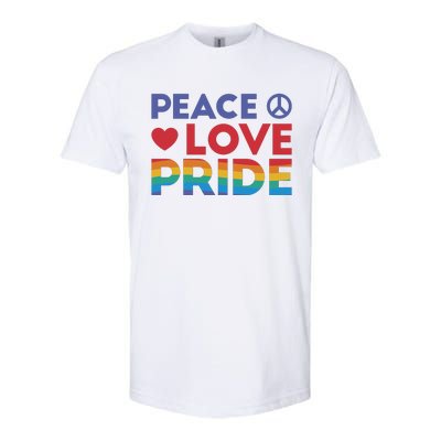 Peace Love Pride Softstyle® CVC T-Shirt