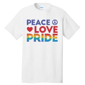 Peace Love Pride Tall T-Shirt