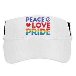 Peace Love Pride Adult Drive Performance Visor