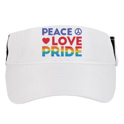 Peace Love Pride Adult Drive Performance Visor