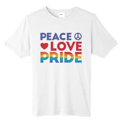 Peace Love Pride Tall Fusion ChromaSoft Performance T-Shirt