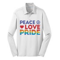 Peace Love Pride Silk Touch Performance Long Sleeve Polo