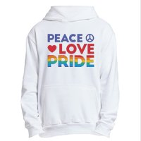 Peace Love Pride Urban Pullover Hoodie