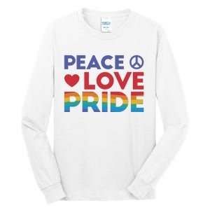 Peace Love Pride Tall Long Sleeve T-Shirt