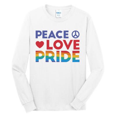 Peace Love Pride Tall Long Sleeve T-Shirt