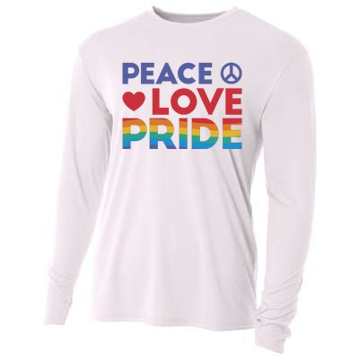 Peace Love Pride Cooling Performance Long Sleeve Crew