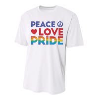 Peace Love Pride Performance Sprint T-Shirt