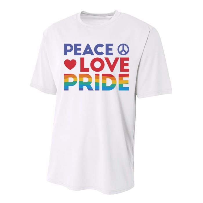 Peace Love Pride Performance Sprint T-Shirt