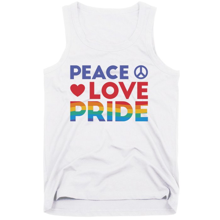 Peace Love Pride Tank Top