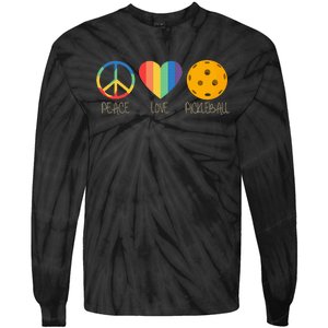 Peace Love Pickleball Tie-Dye Long Sleeve Shirt