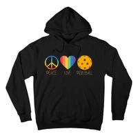 Peace Love Pickleball Tall Hoodie